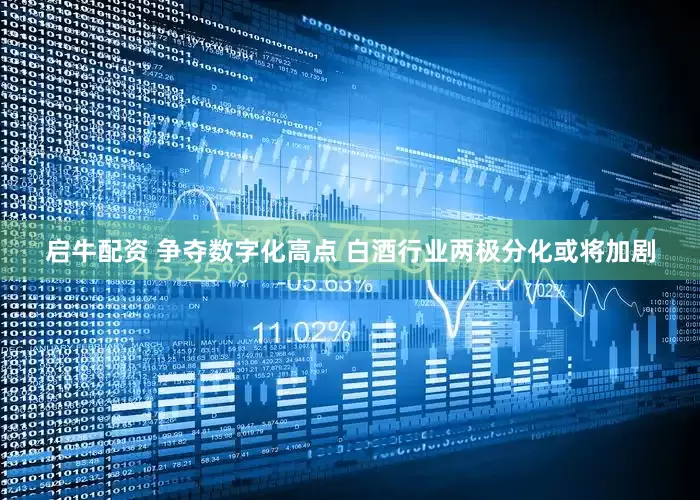 启牛配资 争夺数字化高点 白酒行业两极分化或将加剧