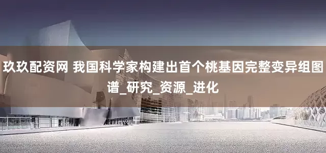 玖玖配资网 我国科学家构建出首个桃基因完整变异组图谱_研究_资源_进化