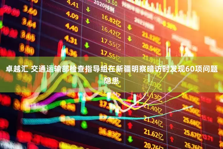 卓越汇 交通运输部检查指导组在新疆明察暗访时发现60项问题隐患